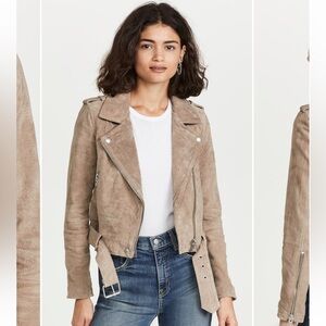 BLANKNYC Sand Suede Moto Jacket